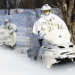 Российская арктическая пехота патрулирует Чукотку на квадроциклах